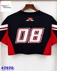 Áo croptop Chaoboy đen đỏ 08