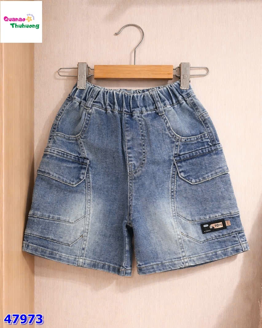 Quần short jean xanh TON
