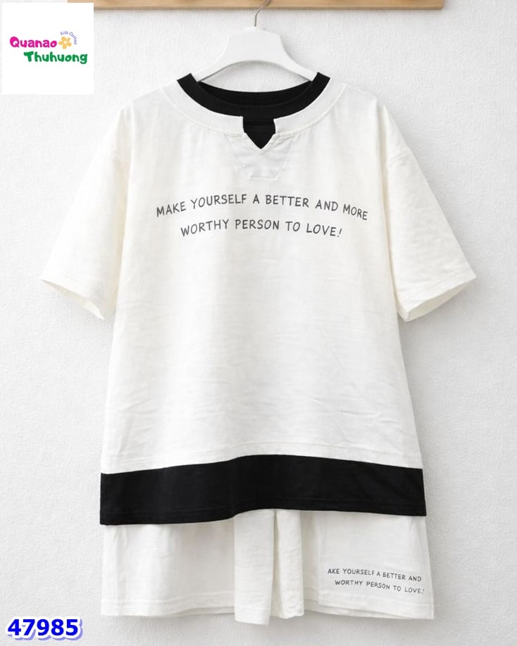 Bộ short Cola kem Make your self