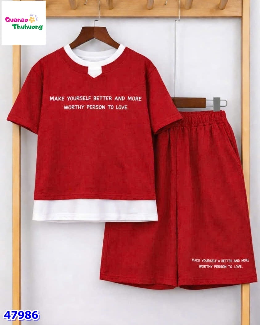 Bộ short Cola đỏ Make your self