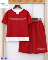 Bộ short Cola đỏ Make your self