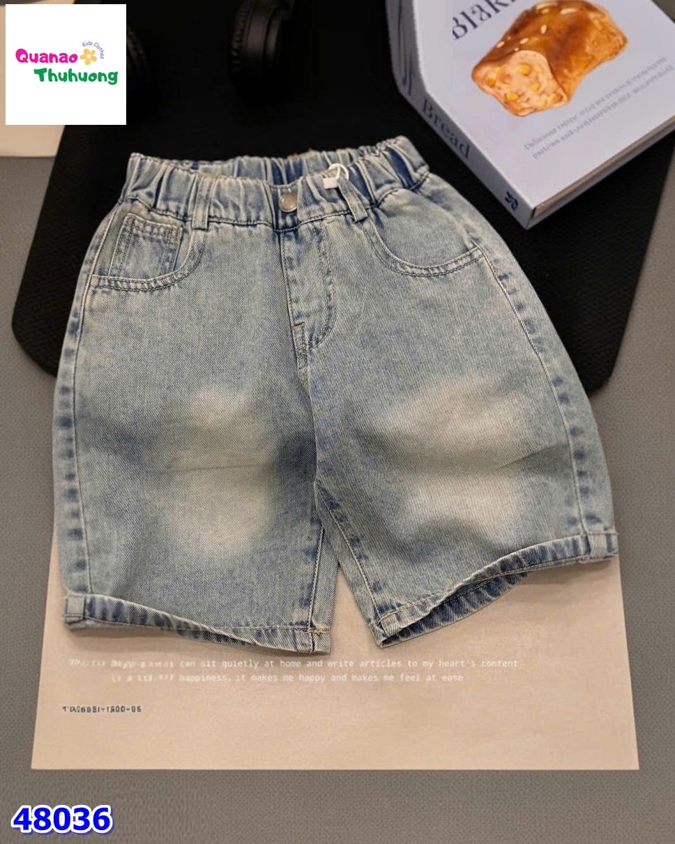 Quần short jean xanh Geies
