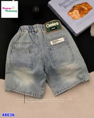 Quần short jean xanh Geies