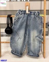 Quần jean dài xanh túi FRA