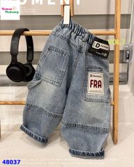 Quần jean dài xanh túi FRA