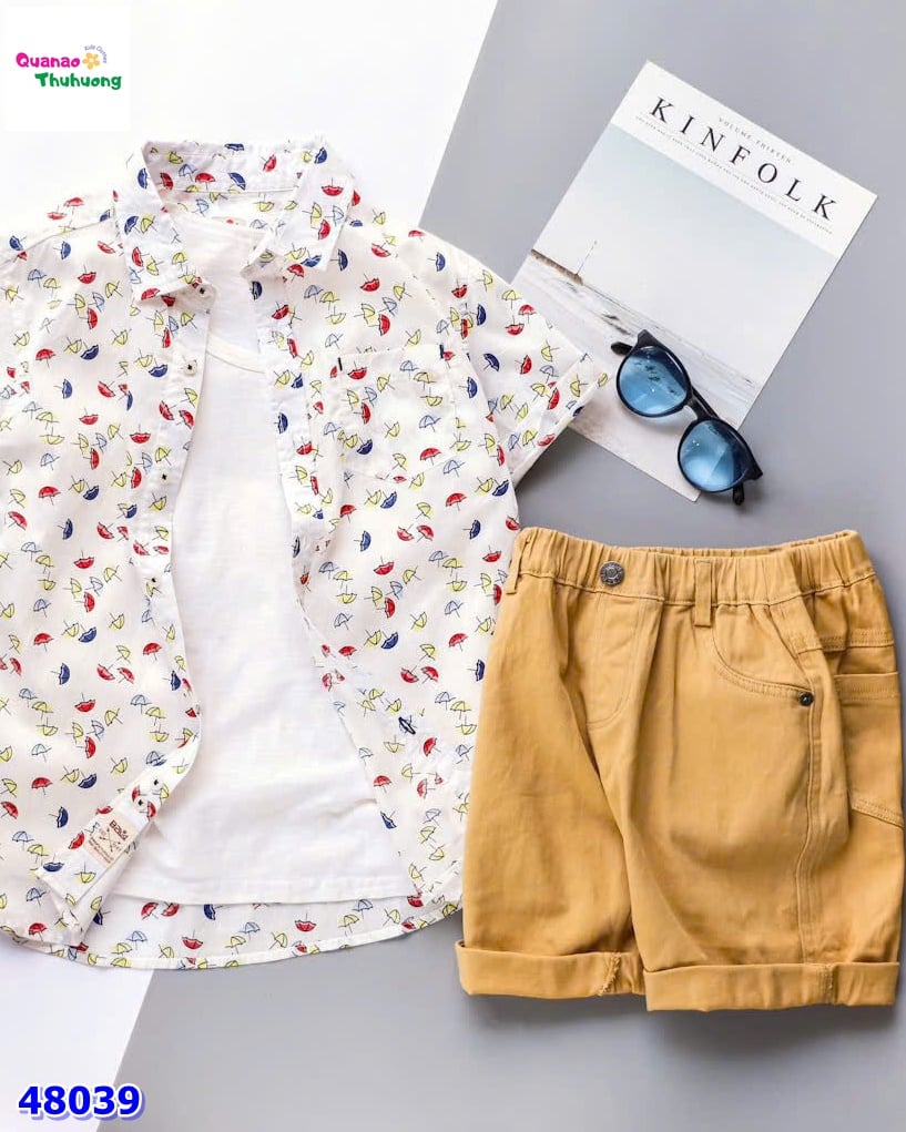 Quần short kaki B2Kid nâu