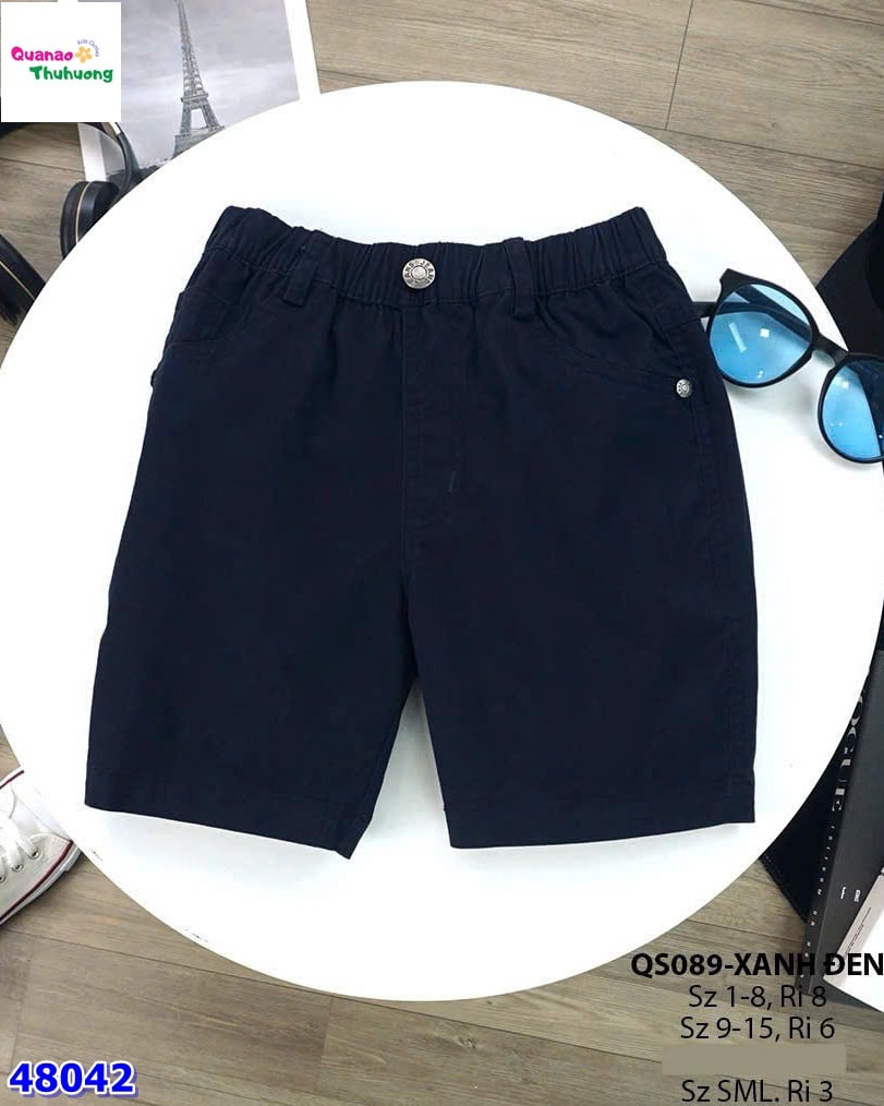 Quần short kaki B2Kid xanh đen