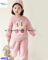 Set bộ dài Elaine hồng thỏ