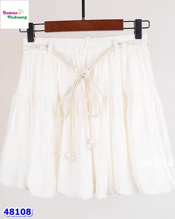 Chân váy bí trắng (kèm thắt lưng)