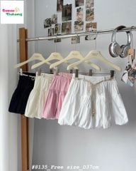 Chân váy bí kem (kèm thắt lưng)