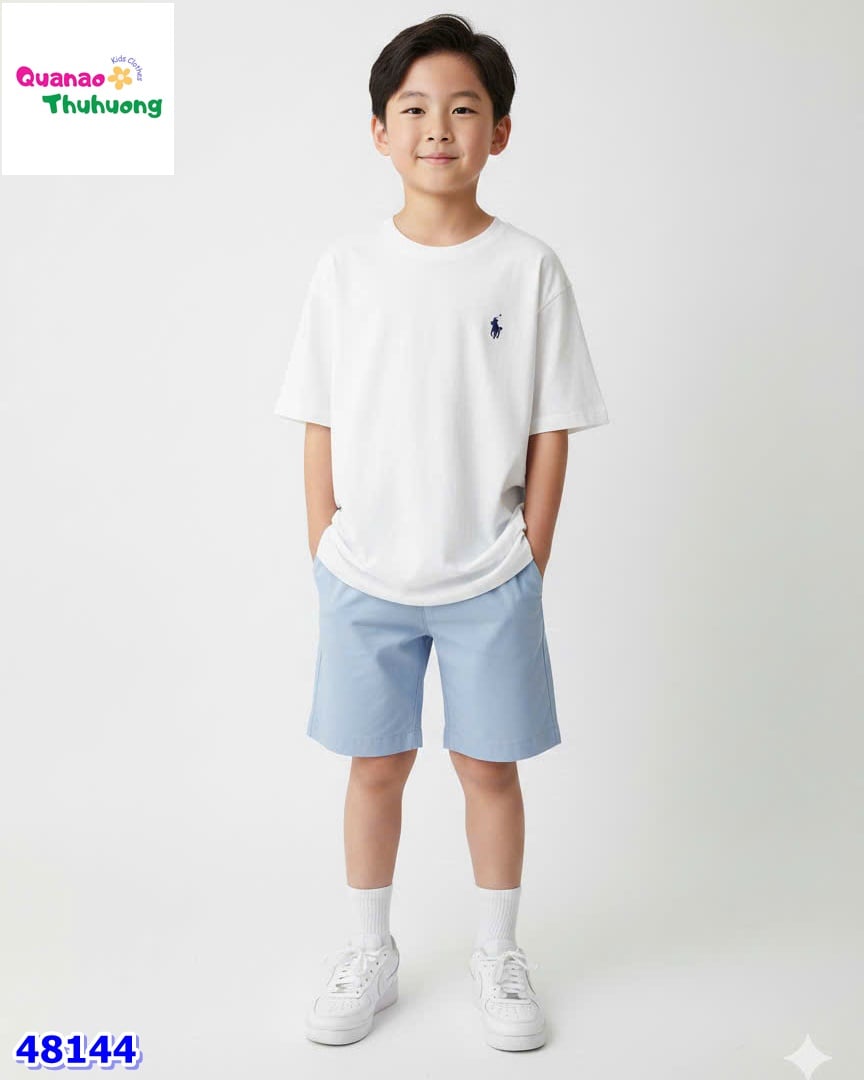 Short kaki Bee xanh dương