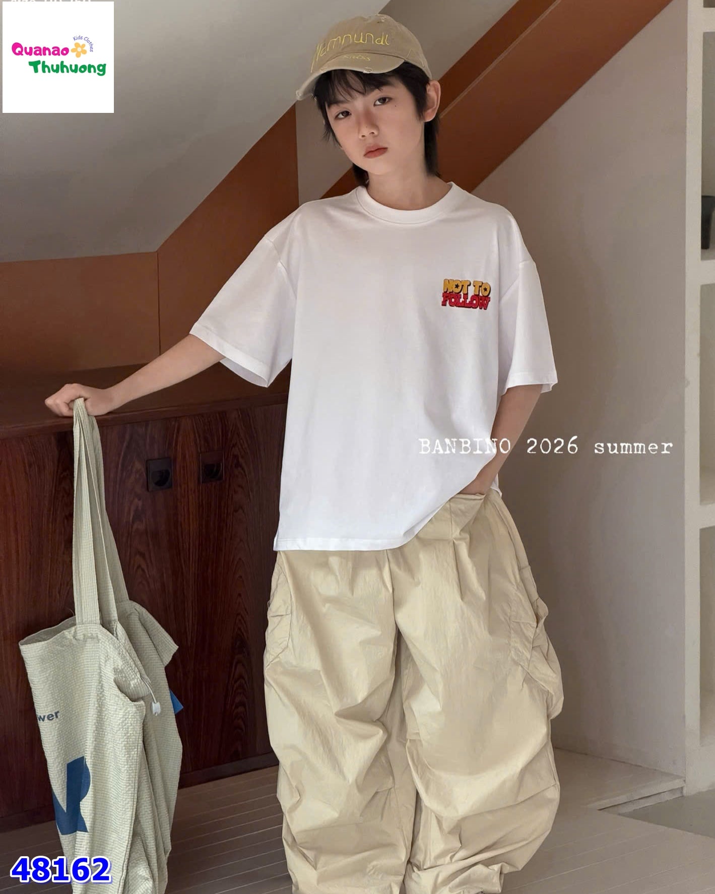 Áo Banbino trắng Not to Follow