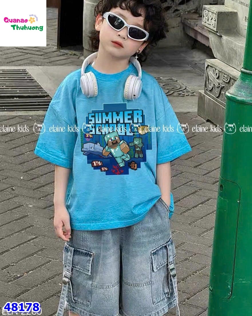 Bộ Elaine xanh dương Minecraft