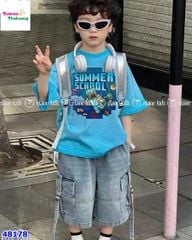 Bộ Elaine xanh dương Minecraft