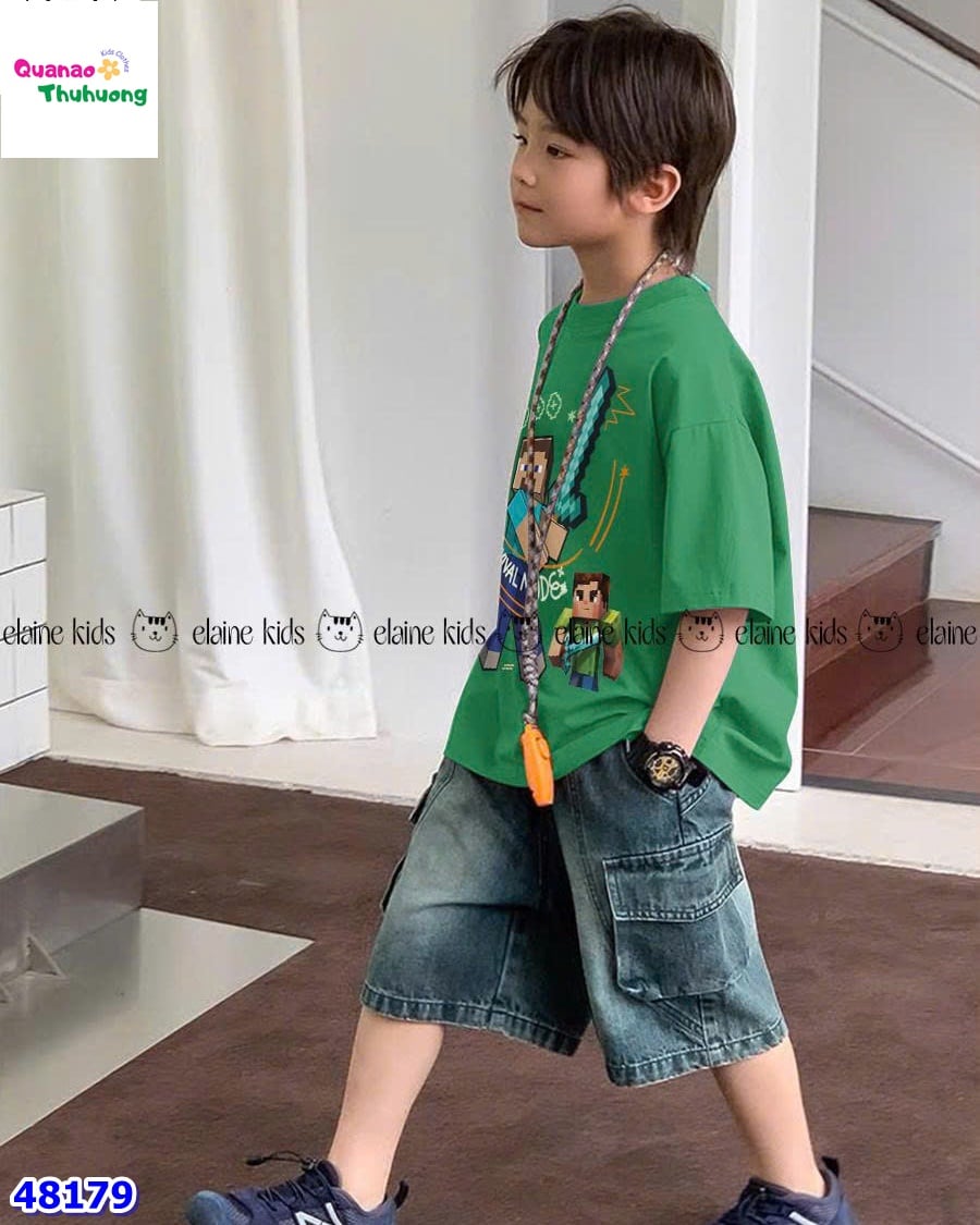 Bộ Elaine xanh lá Minecraft