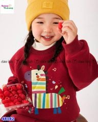 Set bộ dài Elaine đỏ in ngựa