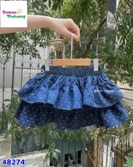 Set váy MLS kem Good Day, chân váy xanh