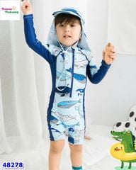 Bộ bơi liền xanh cá mập