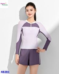 Đồ bơi Ylike dài tay tím