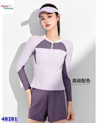 Đồ bơi Ylike dài tay tím