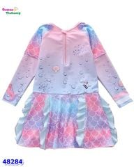 Váy bơi dài tay hồng tím tiên cá