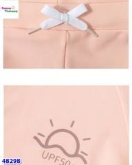 Đồ bơi Ylike hồng viền nâu