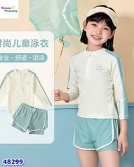 Đồ bơi Ylike kem viền xanh