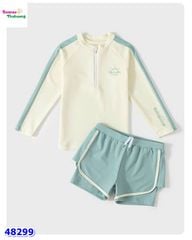 Đồ bơi Ylike kem viền xanh