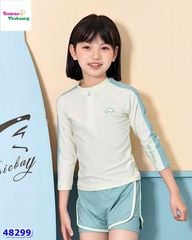 Đồ bơi Ylike kem viền xanh