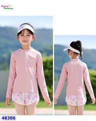 Đồ bơi Ylike hồng quần hoa