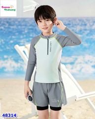 Set bơi Ylike xanh tay xám Leader