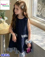 Đầm jean xanh đậm