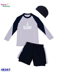 Bộ bơi dài tay xám Surf
