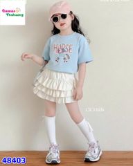 Set váy MiaKid xanh con ngựa