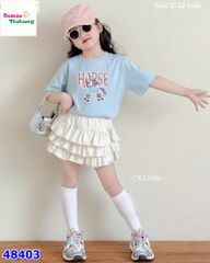 Set váy MiaKid xanh con ngựa