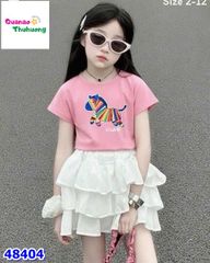 Set váy MiaKid hồng con ngựa