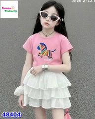 Set váy MiaKid hồng con ngựa