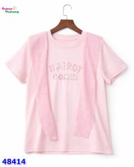 Áo thun hồng thêu Nairot
