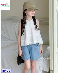 Set bộ MiaKid áo trắng, quần jean