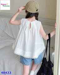 Set bộ MiaKid áo trắng, quần jean