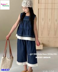 Set áo + quần jean viền trắng
