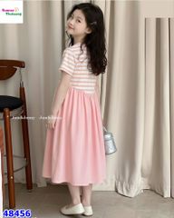Đầm J&J sọc hồng Kitty