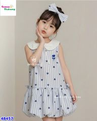 Đầm J&J sọc xanh trái tim