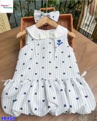 Đầm J&J sọc xanh trái tim