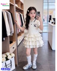 Đầm polo kem ngựa