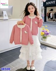 Áo khoác Kitty hồng