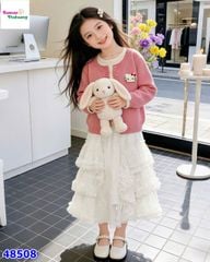 Áo khoác Kitty hồng