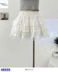 Chân váy FZ tầng ren trắng