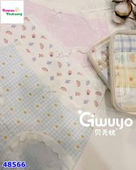 Set 4 chip tam giác màu kem hình