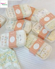 Set 4 chip tam giác màu kem hình